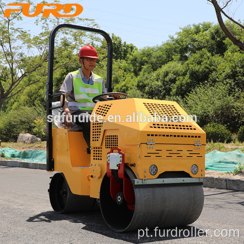 Máquina compactadora de rolo vibratório em tandem 800kg